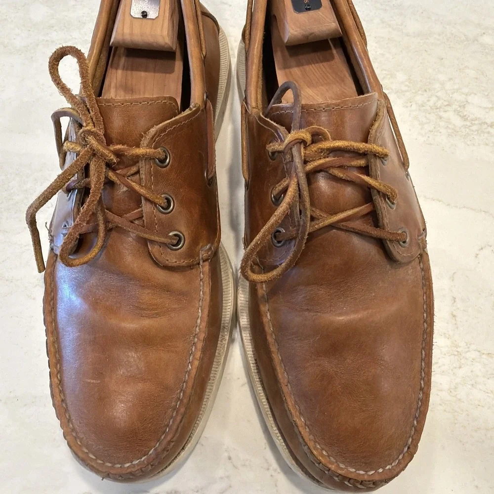 Quoddy Head Boat Shoe Whiskey 11D $249 Retail